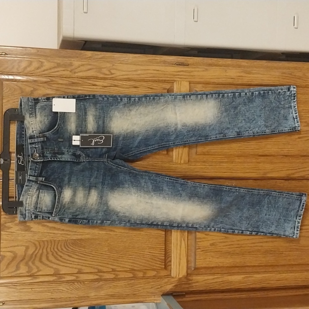 Earl Jeans NWT Men's Classic Stretch Slim 32X32 Worn Tint 5-Pocket Straight Leg